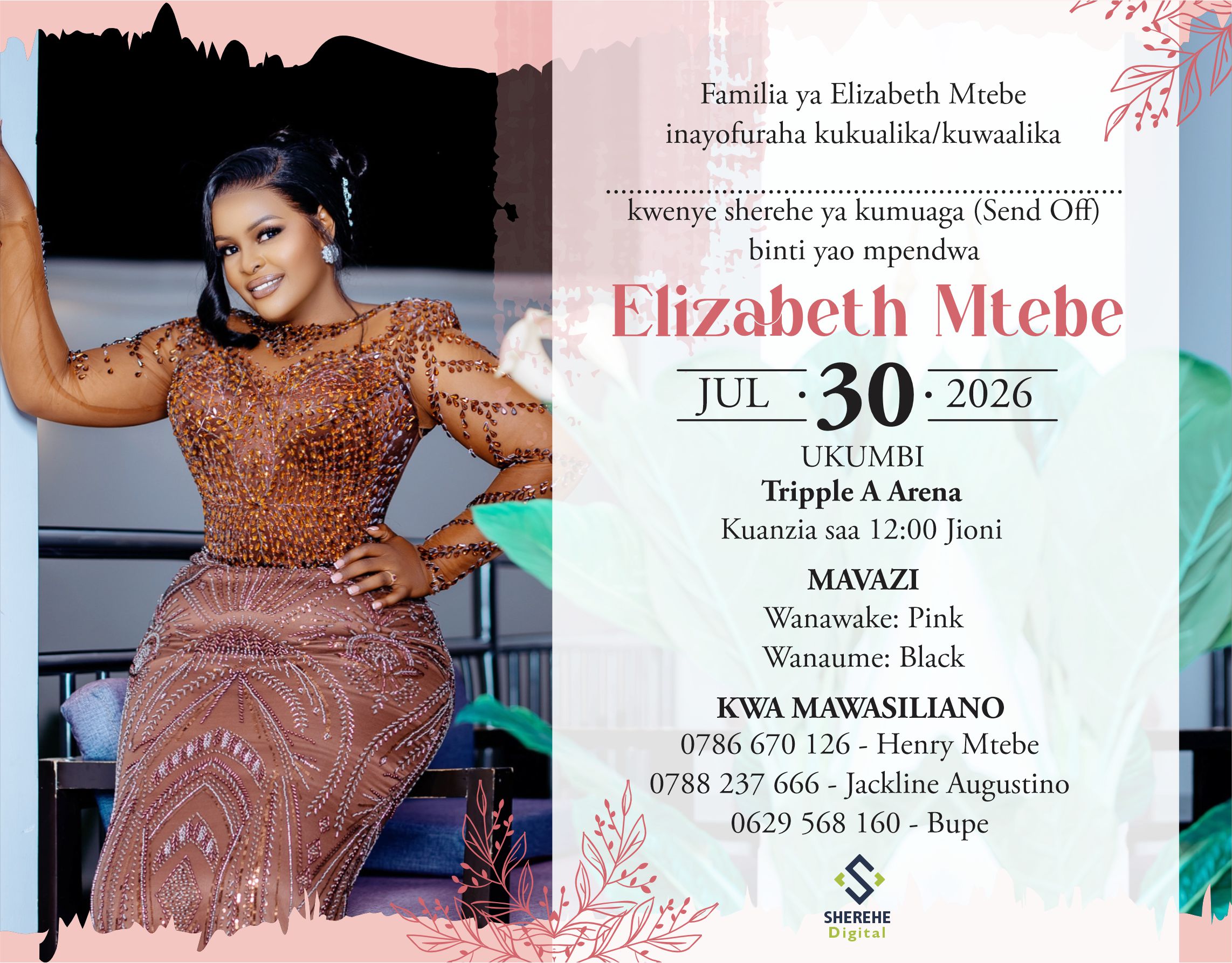 Send off ya Elizabeth Mtebe