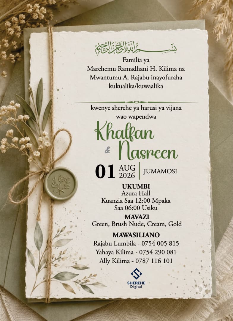 Harusi ya Khalfan & Nasreen