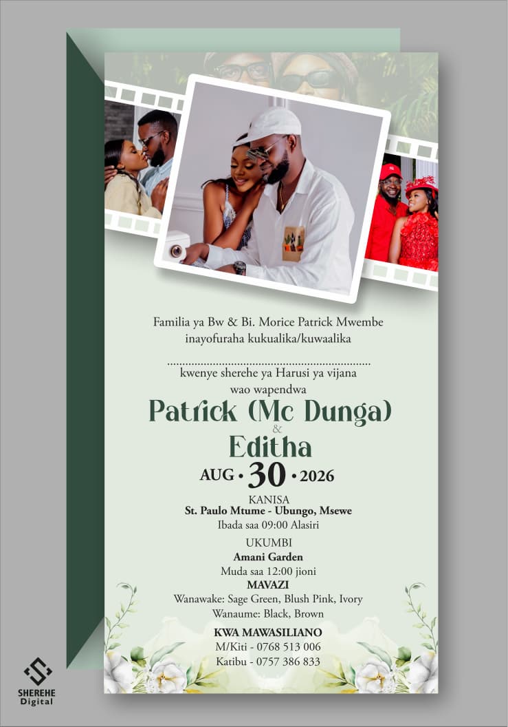 Harusi ya Patrick(MC Dunga) & Editha