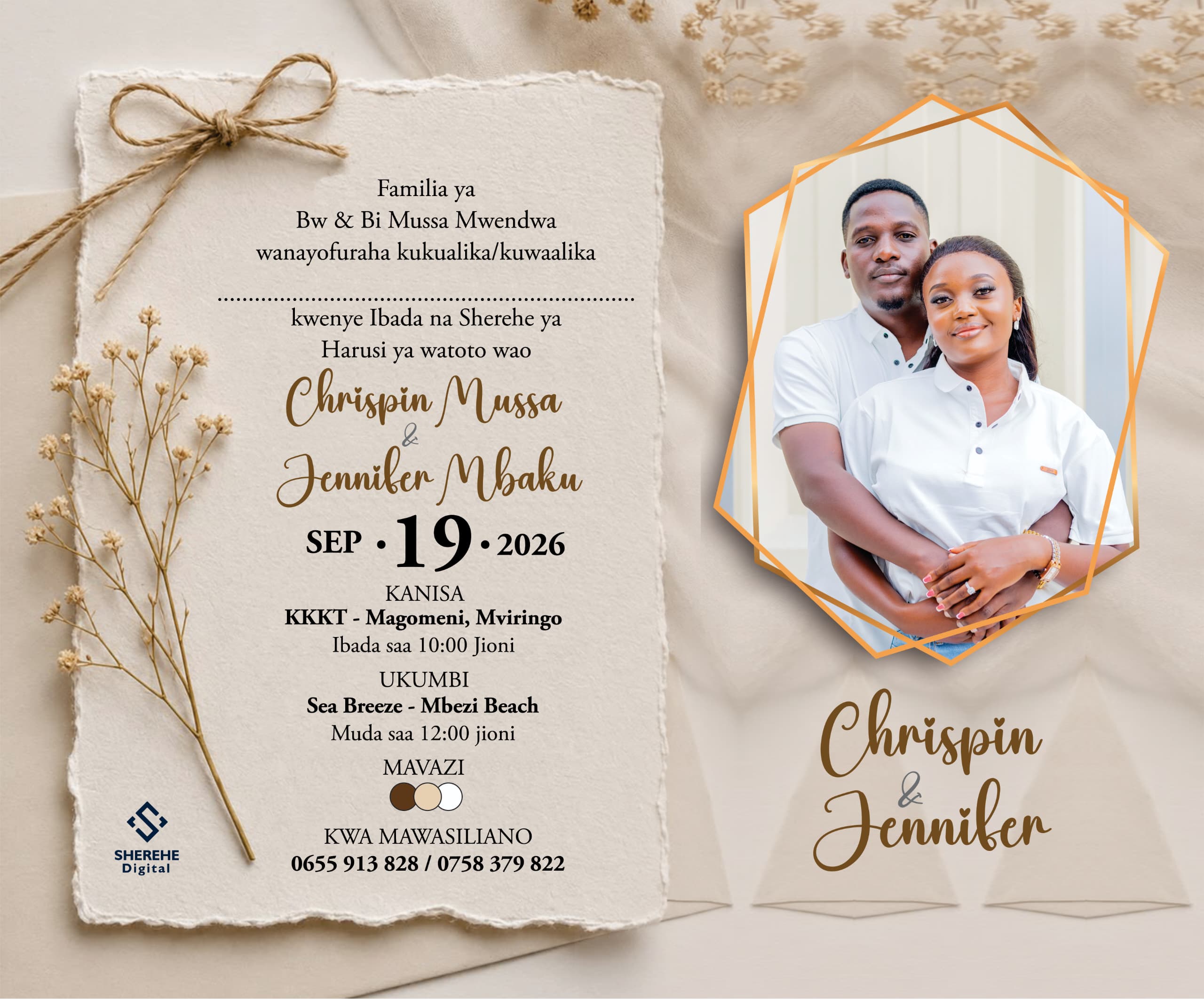 Harusi ya Chrispin & Jennifer