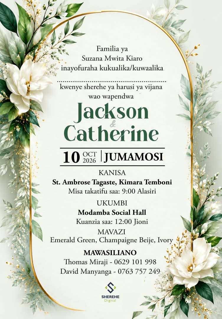 Harusi ya Jackson & Catherine